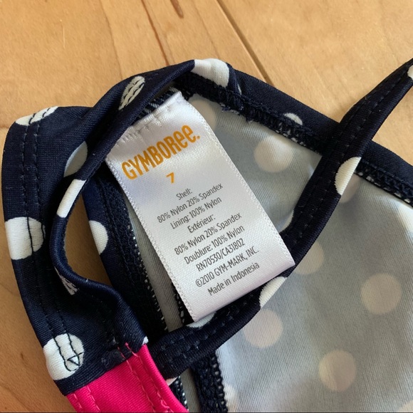 Gymboree Kid Girl Navy Polka Dot Bikini Bathing Suit 🌺 Size 7 - Picture 13 of 14